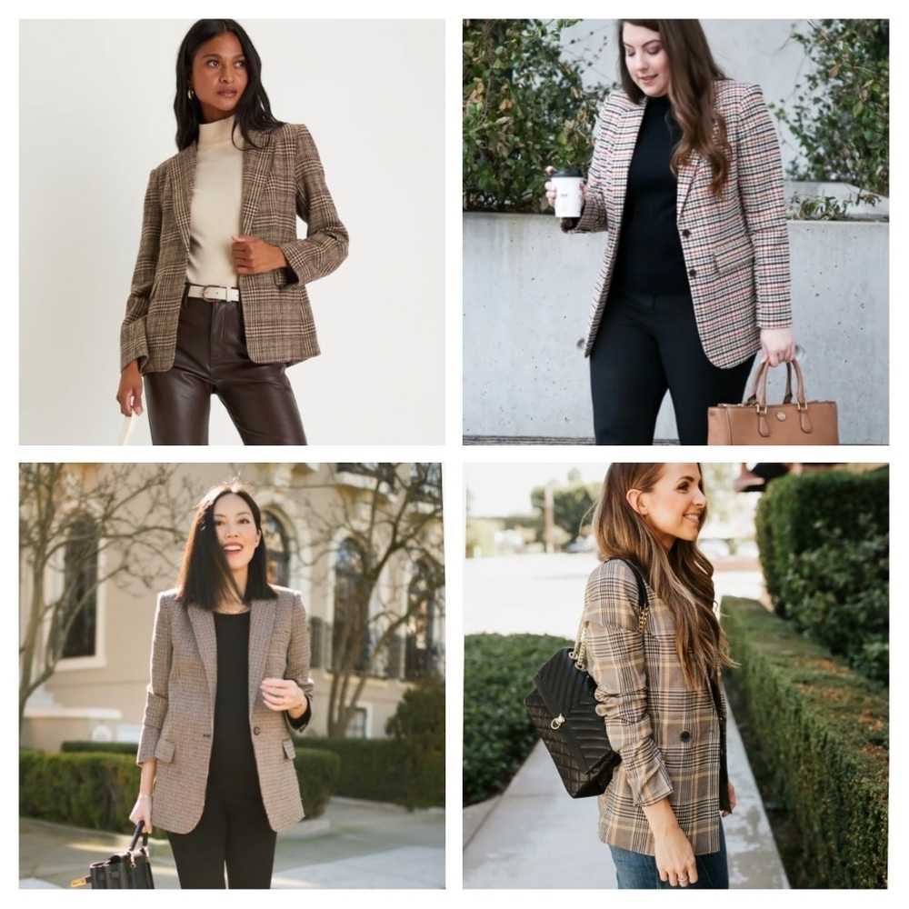 New Unbranded Brown Plaid Blazer Jacket - Size XXL - Picture 17 of 17